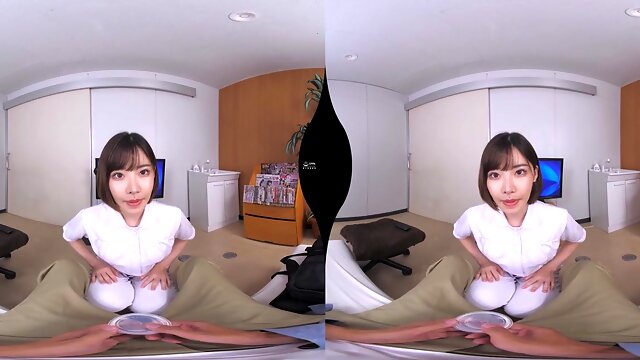 Lewd asian teen VR hot porn video