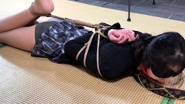 Chinese beauty hogtied