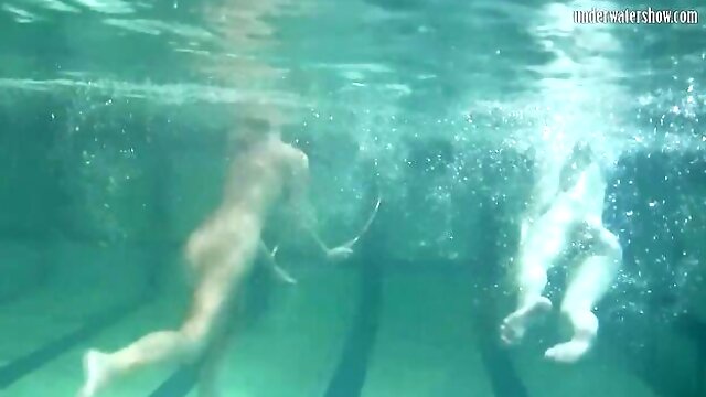 Russian porn with sublime soul mate from Underwater Show