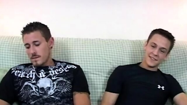 Straight men talked into gay sex Really, all we had to do