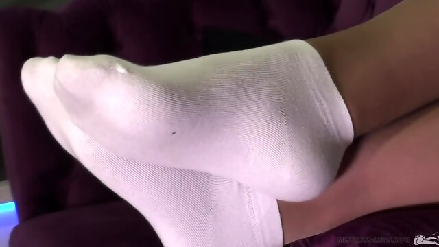 Just Pretty Soles In White Ankle Socks