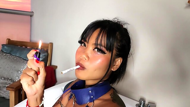 Asian Smoking, Asian Small Tits Solo, Tattooed Solo, Sluts Smoking, Balcony