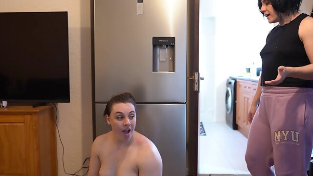 Caught! Stepmom Catches Stepsiblings Fucking with Face Full of Cum!