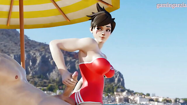 Beach Fun With Tracer