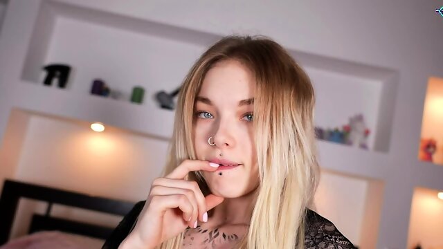 Amateur blonde teen POV sextape with hot anal fucking