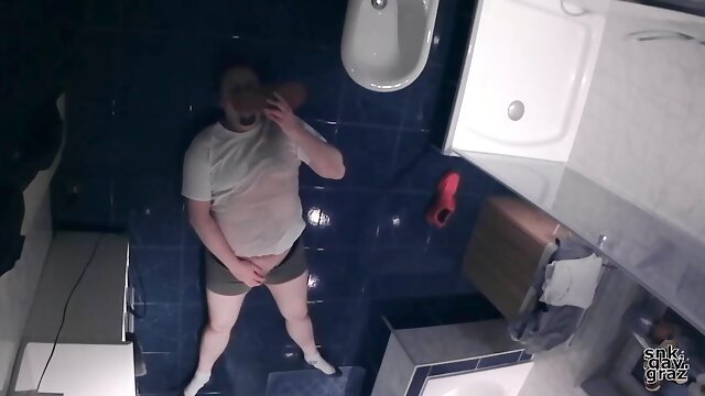 Gay Handjob In Bathroom