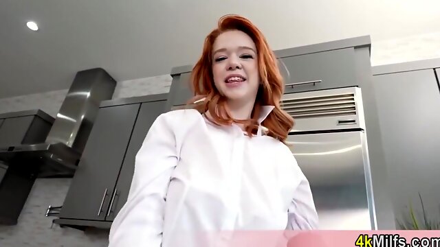 Beautiful Redhead Housewife Decided To Try Anal Sex For The First Time