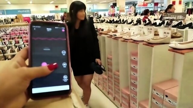 Cute amateur teen made to cum hard and often in public 