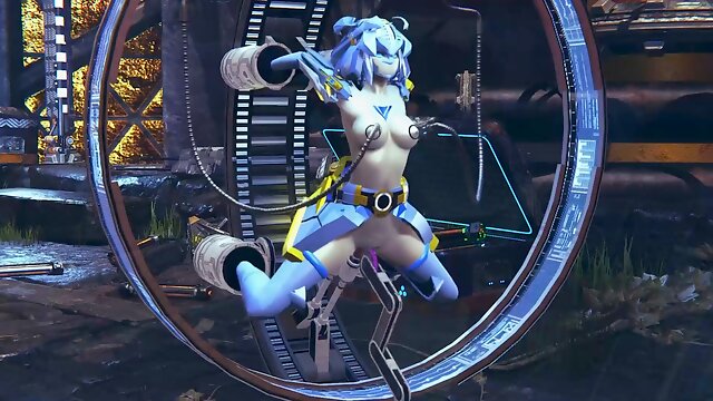 Robot Girl on a Sex Machine : 3D Hentai 
