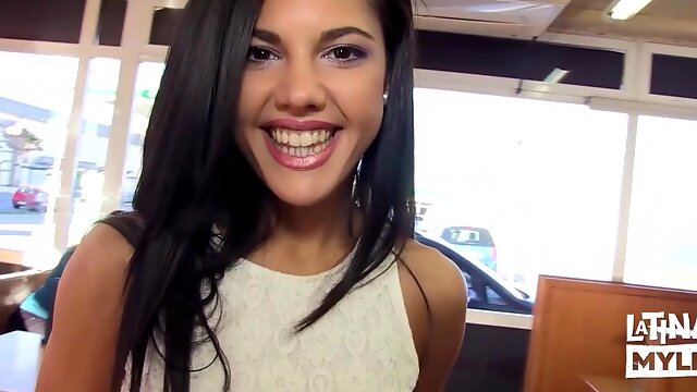 Cutest Latina Apolonia Lapiedra gets her pussy rammed in public