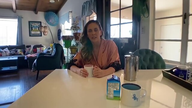Milks Her Real Stepson For Coffee Creamer Trailer - Cherie Deville