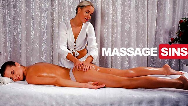 Massage Sins featuring Sarah Kay and Dido Angels lesbian therapy scene