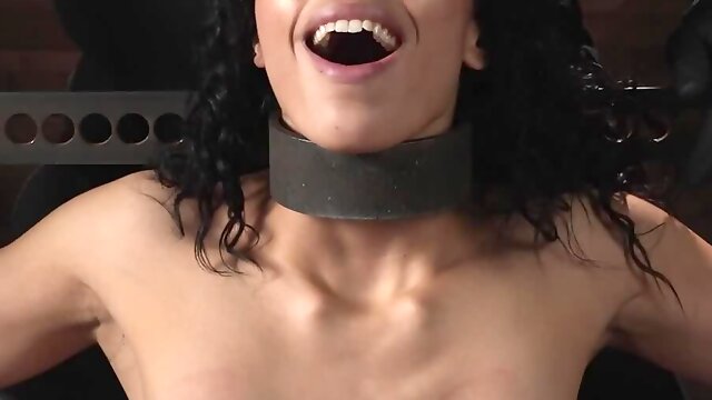 Perfect black slave Alexis Tae in a bondage porn movie