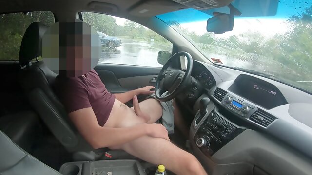 4k Quality- Risky Teen Boy Jerk Off While People Were Moving - I Think The Blue Car Caught Me