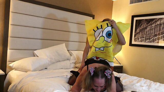 Spongebob Fucks a Hot MILF Trans Woman