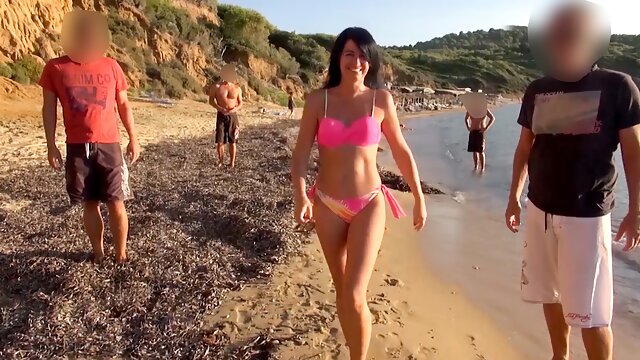 Gangbang At The Beach, Women Horny, Beach Group, Anal Creampie, Party Cumshot Compilation