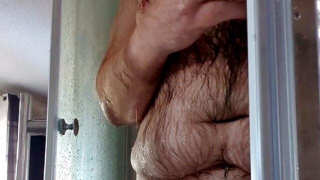 Washing my cock after pissing myself 