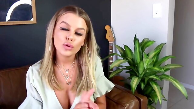 Youthfull mummy Skye models handsome swimwear