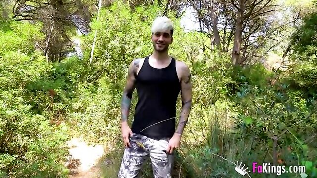 Outdoor smut with voluptuous belle from FaKings