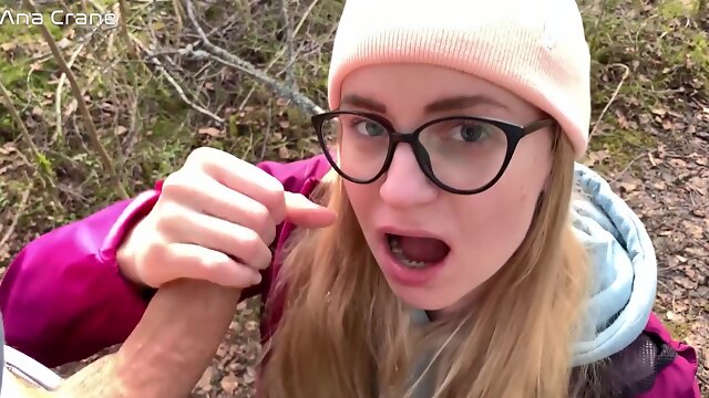 Forest Blonde Blowjob