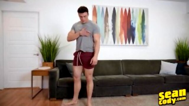 SEAN CODY - Clark Reid Shows Off His Gorgeous Body Then He Jerks Off And Licks His Own Cum