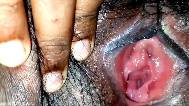 Hairy Solo, Desi Indian, Pussy Hole, Close Up