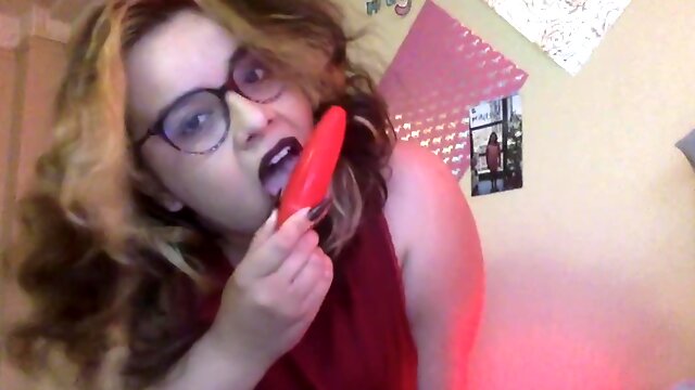 Watch Me Use My Vibrator In My Red Dress Til I Cum