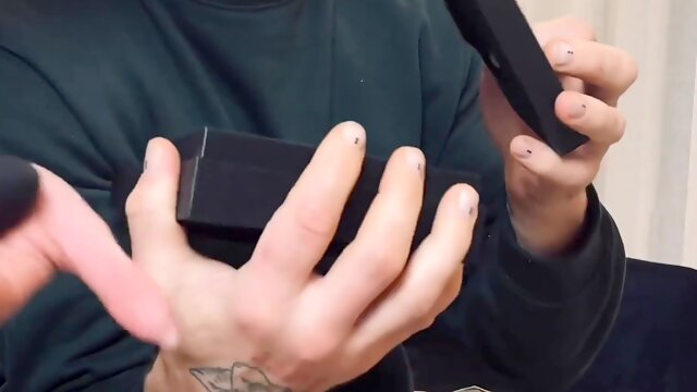 Lusty couple tests a vibro-toy with her pussy & his anal hole