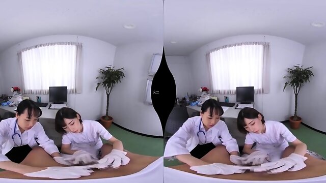 Lewd asian teen VR hot porn video