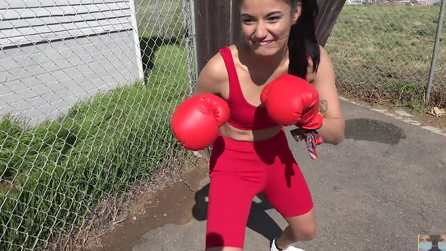 Viva Athena In Dont Mess With She Will Knock You Out. Female Boxing Pov