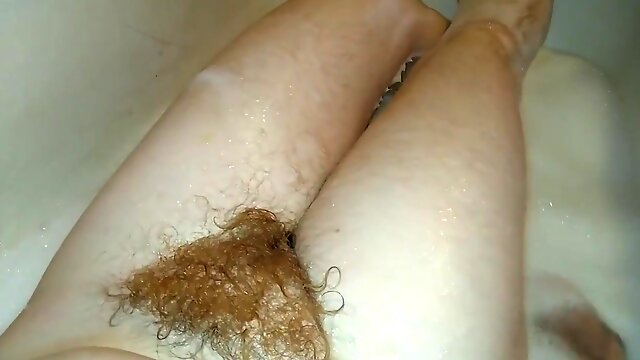 Soapy Hairy Bathing Masturbating Pussy Spanking Trans Man