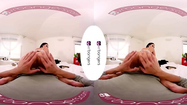 VR Bangers Busty German stepmom gets penetrated by her stepsons cock VR porn