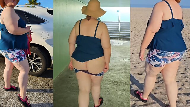 Your favorite big ass milf enjoying a day at the beach 