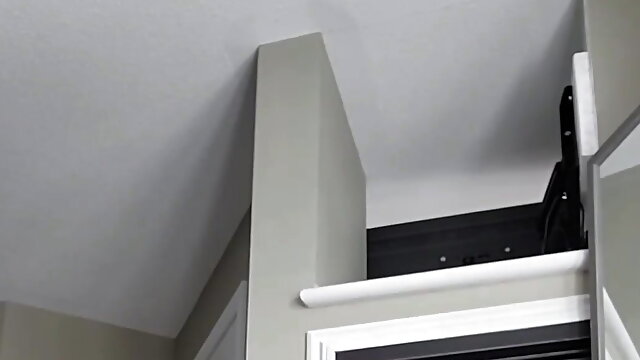 Wall Dildo Riding Orgasm