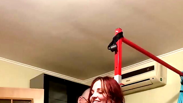 Whipping Machine, Redhead Bondage