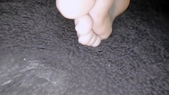 Blonde Wife Footjob