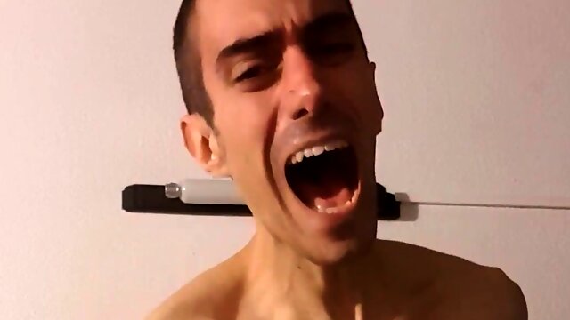 Self bondage & discipline: uretral sounding with chili sauce