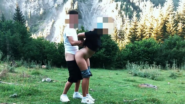 Big Ass Student Fucked In The Forest In Standing Doggystyle