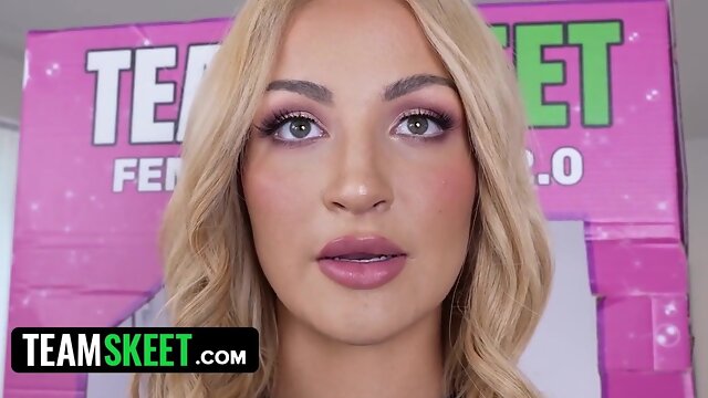 Hot Sex Robot Compilation - behind the scene with busty blonde Jazmin luv