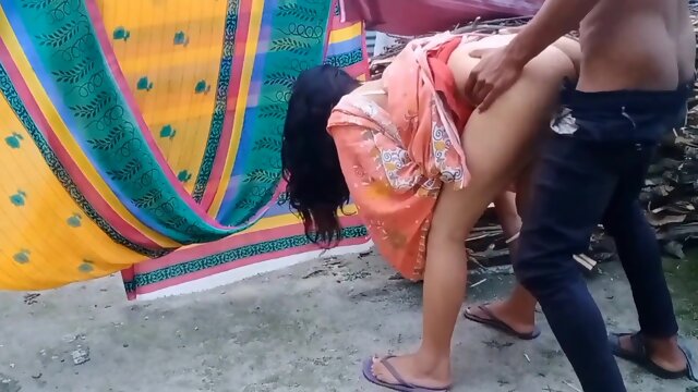 Indian Village Chachi Fuck With Dever Ji Outdoor Standing Doggy Style Position