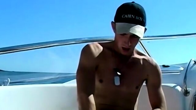 Young jock Matt H masturbates his huge dick outdoor and cums