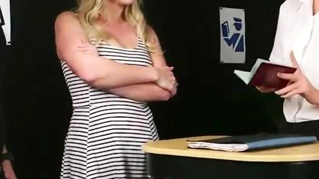 CFNM border control sucks cock in 3way