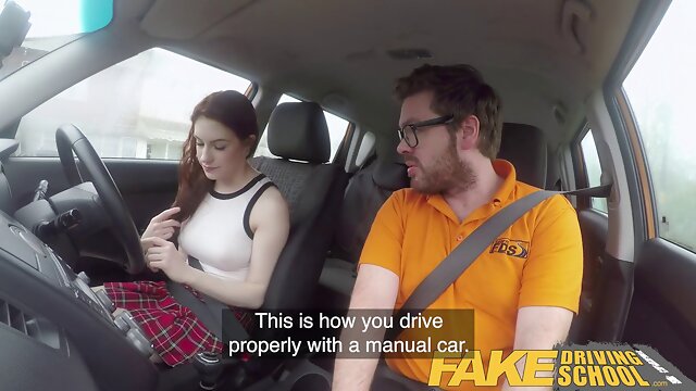 Anna De Ville gets her tight ass drilled hard in fake driving school