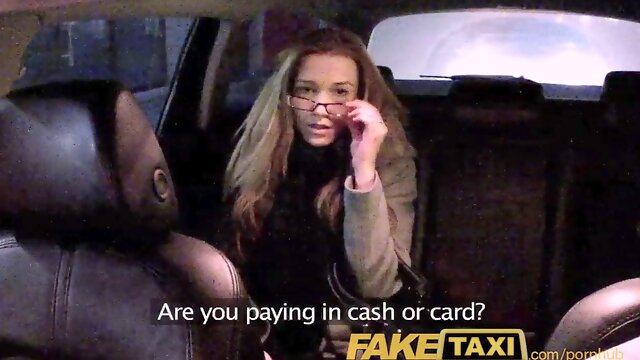 Alexis Crystal gets nailed hard for cash in a fake taxi for rent