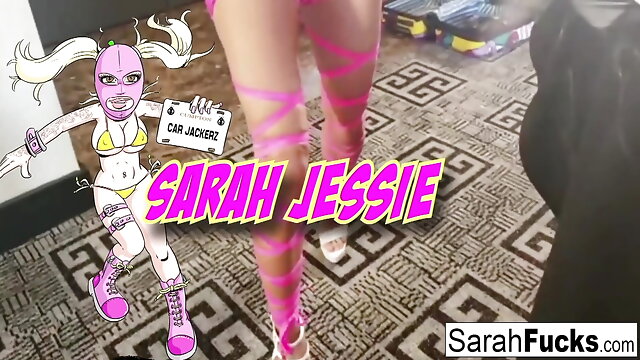Car Jacker Sarah Jessie follows the guy to the Hotel room to
