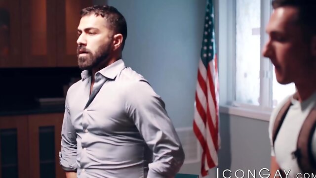 Twink Tristan Hunter facialized after hardcore doggystle fuck