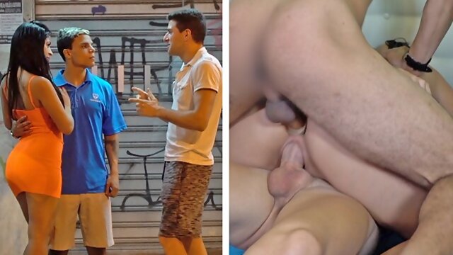 Young BRAZILIAN Couple Convinced A DOUBLE PENETRATION Threesome With A Gringo (UNEXPECTED ENDING!)