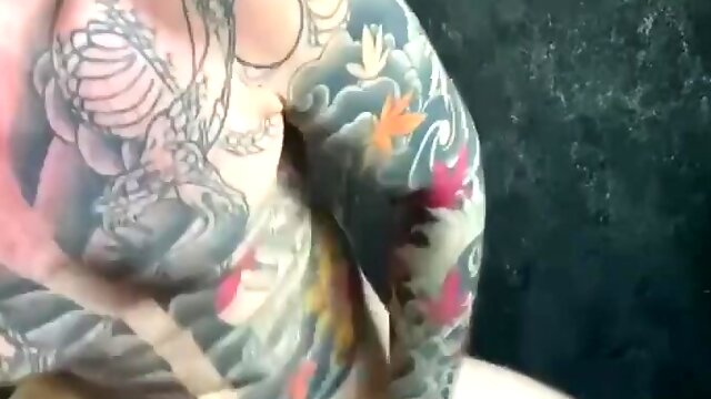 Inked Redhead Enjoys Hardcore Anal And Shows a Gaping Hole Left After Her BFs Huge Cock