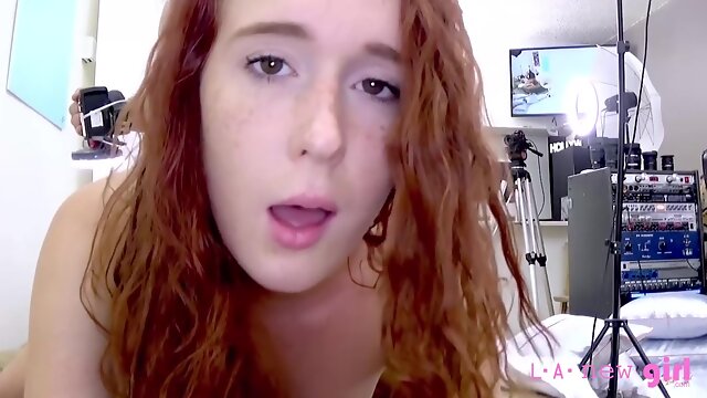 Freckled Redhead Amateur Fucks Thick C P6