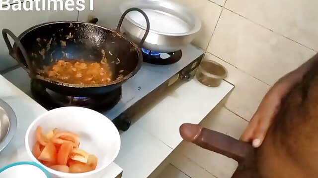 Chubby School girl gets buttfucked by Big Black Cock in kitchen room.